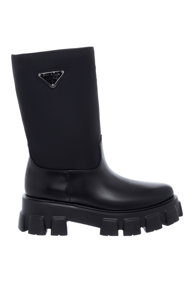 Prada woman black leather boots for women buy with prices and photos 163861 - photo 1