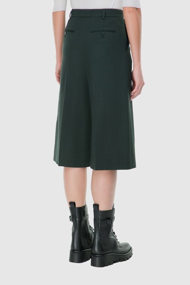 Saint Laurent green wool pants for women 163913 - photo 3