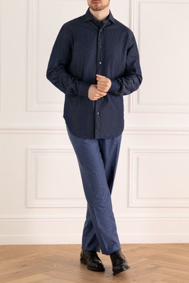 Jacob Cohen long sleeve denim shirt in deep blue 163975 - photo 2