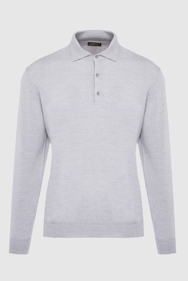 Cesare di Napoli man wool long sleeve polo gray for men buy with prices and photos 163984 - photo 1