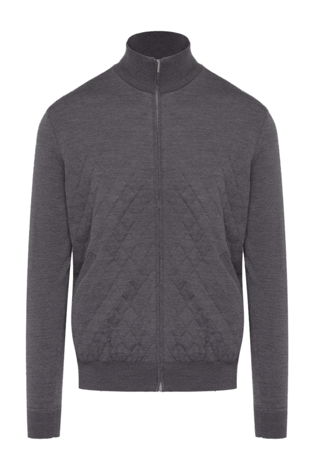 Cesare di Napoli light gray quilted wool sweatshirt 164051 - photo 1