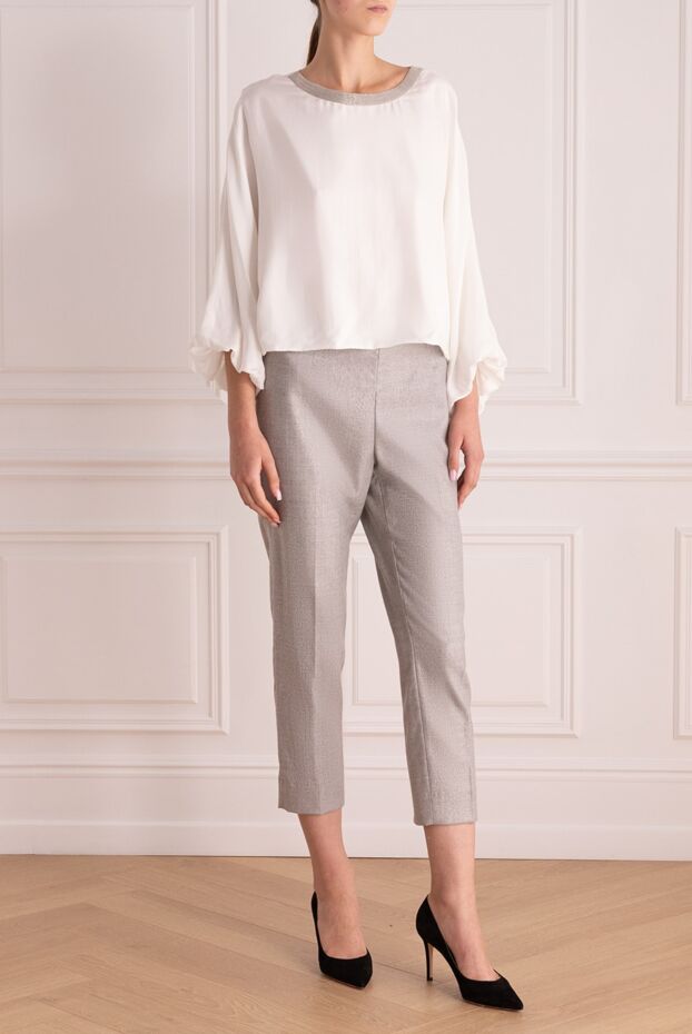 Peserico woman gray trousers for women buy with prices and photos 164054 - photo 2