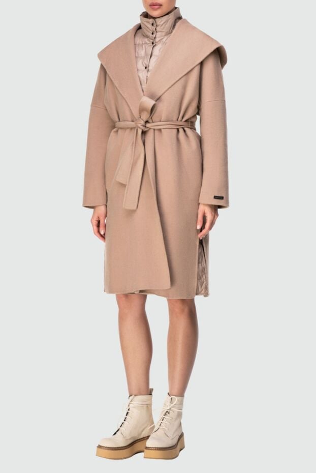 Peserico woman women's beige wool and cashmere coat buy with prices and photos 164062 - photo 2