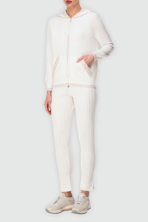 D.Exterior women's knitwear set with cable pattern and contrast pockets 164156 - photo 3