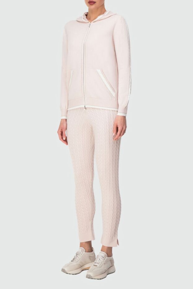D.Exterior cozy pink women's suit with pockets and zipper 164157 - photo 3