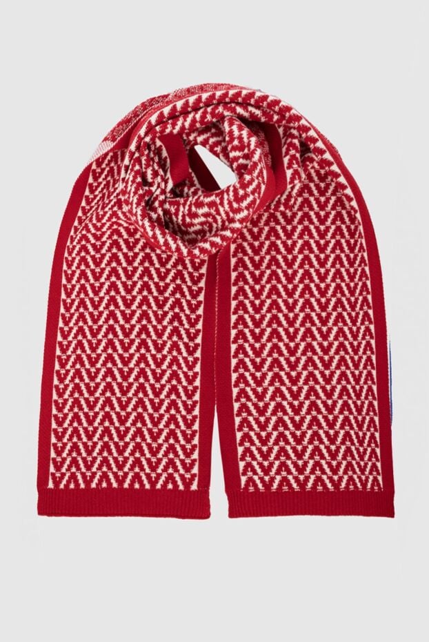 Valentino scarf for women red and white with logo pattern 164195 - photo 1