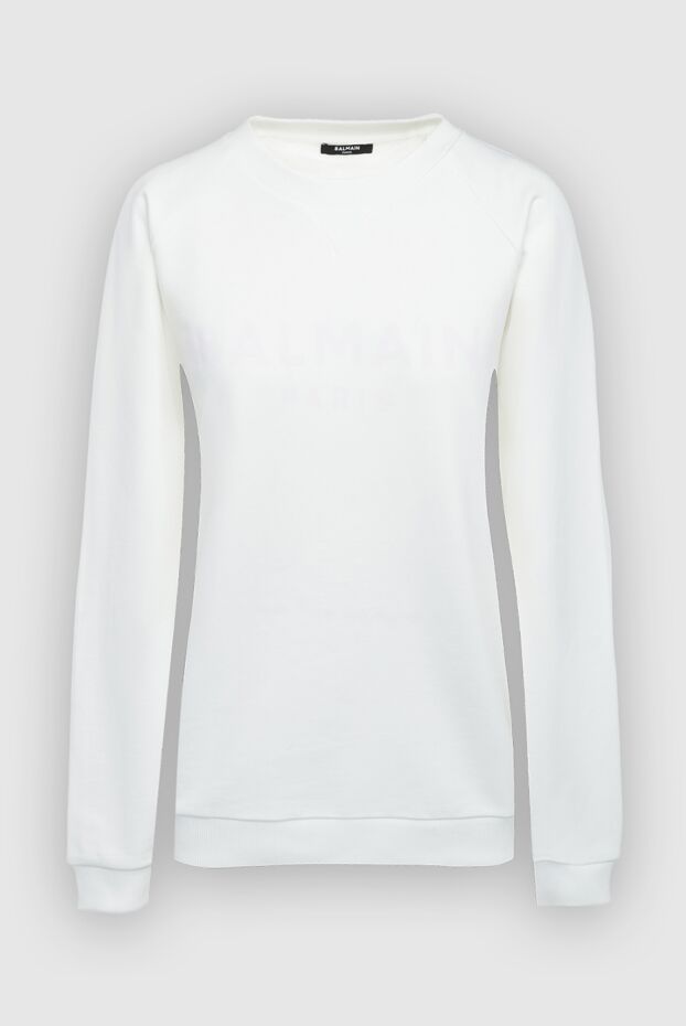 Balmain woman white cotton sweatshirt for women buy with prices and photos 164336 - photo 1