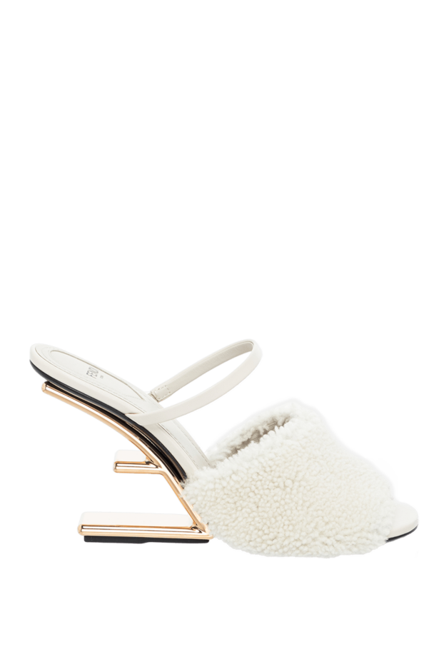 Fendi woman white leather sandals for women buy with prices and photos 164348 - photo 1