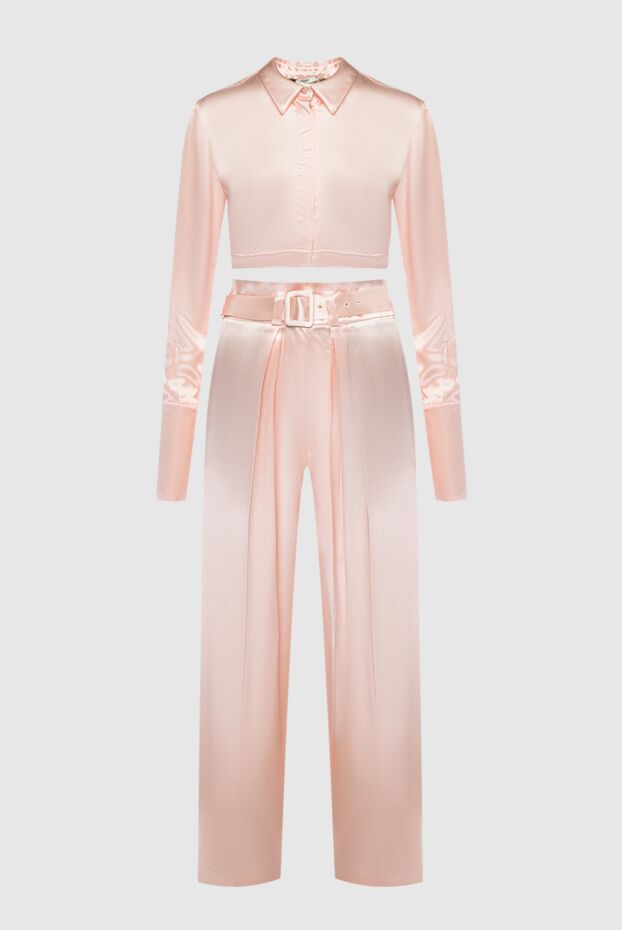 Pink viscose pantsuit for women - photo 1