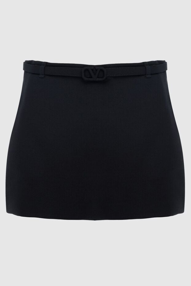 Valentino black viscose and silk shorts for women 164375 - photo 1