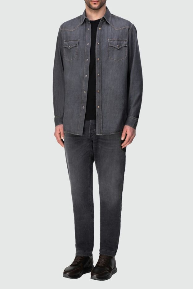 Gran Sasso black wool t-shirt for men 164446 - photo 2