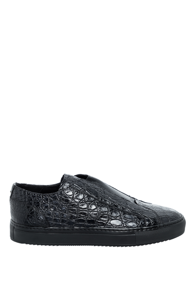 Doucal`s crocodile leather slip-ons black for men 164453 - photo 1