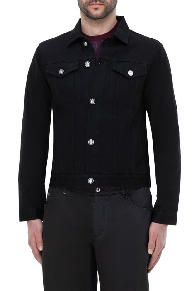 Billionaire denim jacket made of wool and elastane black for men 164473 - photo 3