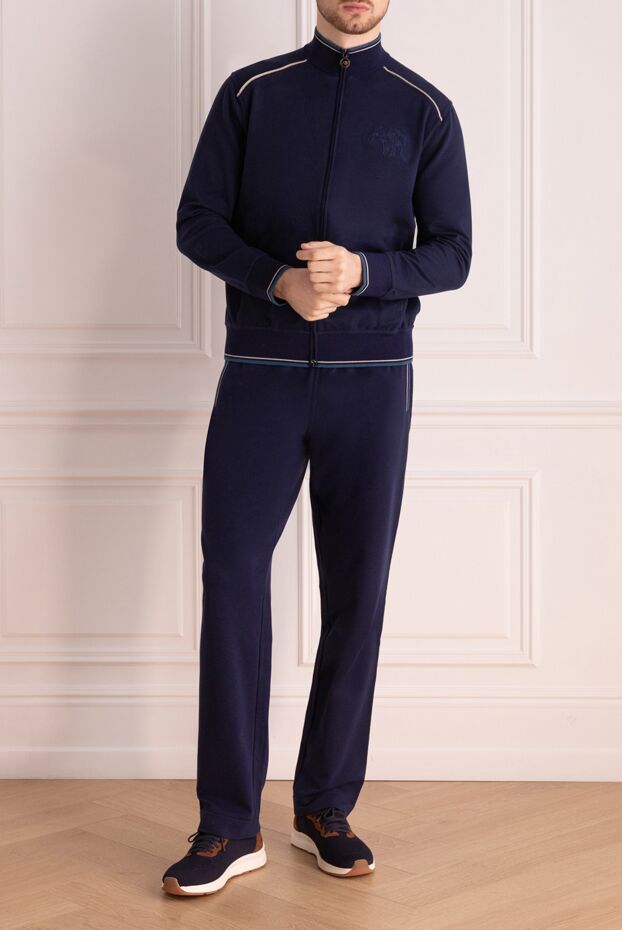Stefano Ricci sports suit made of cotton and elastane blue for men 164523 - photo 2