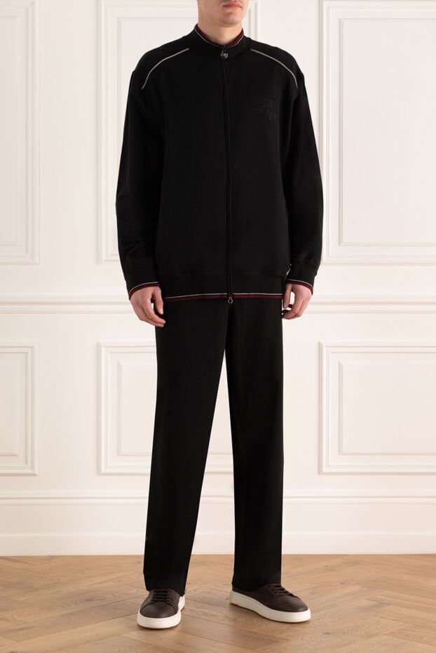 Stefano Ricci sports suit for men made of cotton and elastane black 164527 - photo 2