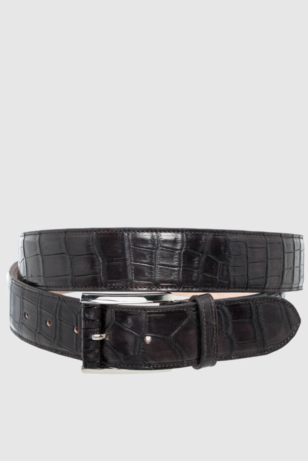 Cesare di Napoli man brown crocodile leather belt for men buy with prices and photos 164544 - photo 1