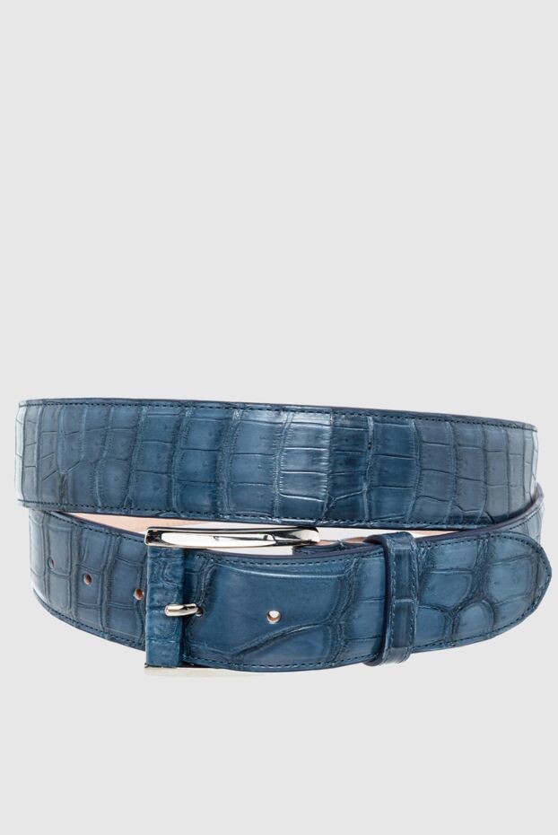 Cesare di Napoli man crocodile leather belt blue for men buy with prices and photos 164550 - photo 1