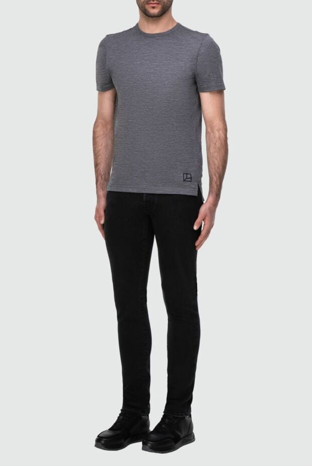 Jacob Cohen men's dark graphite jeans with smooth gradient 164579 - photo 2