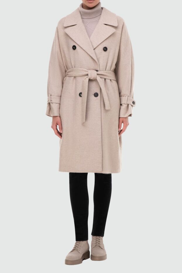 Peserico woman women's beige coat buy with prices and photos 164603 - photo 2