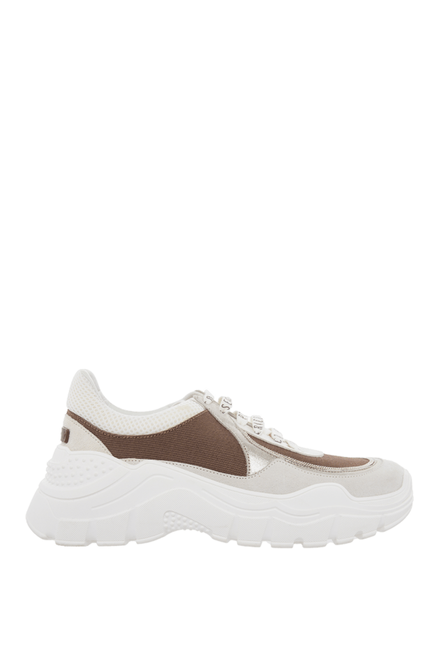 Peserico women's sneakers with logo-printed laces in white 164612 - photo 1
