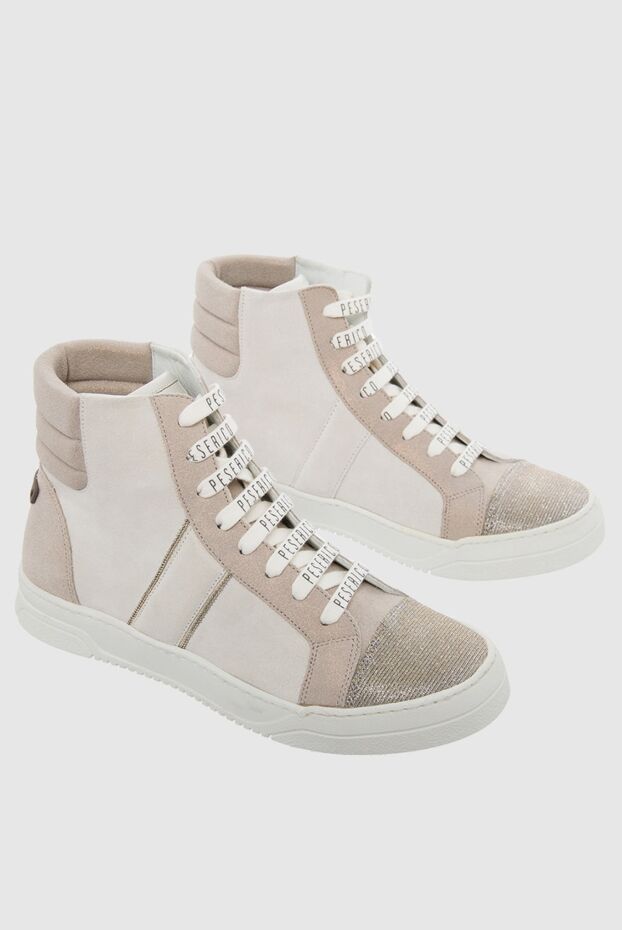Peserico women's sneakers with logo-printed laces in gray 164615 - photo 3