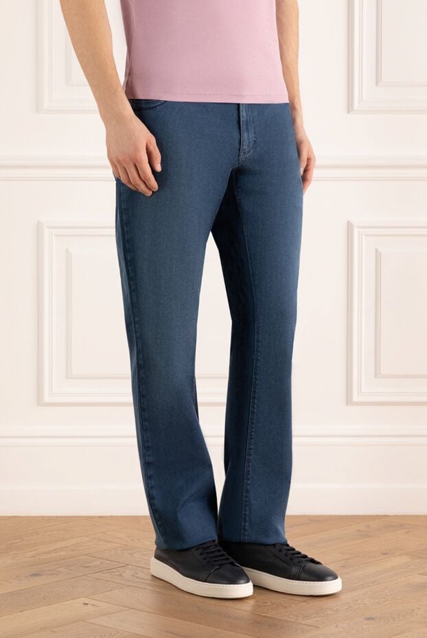 Zilli universal summer jeans with diagonal pocket trim 164626 - photo 3