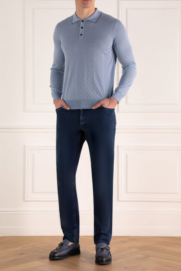 Zilli vintage style jeans with red seam trim 164635 - photo 2