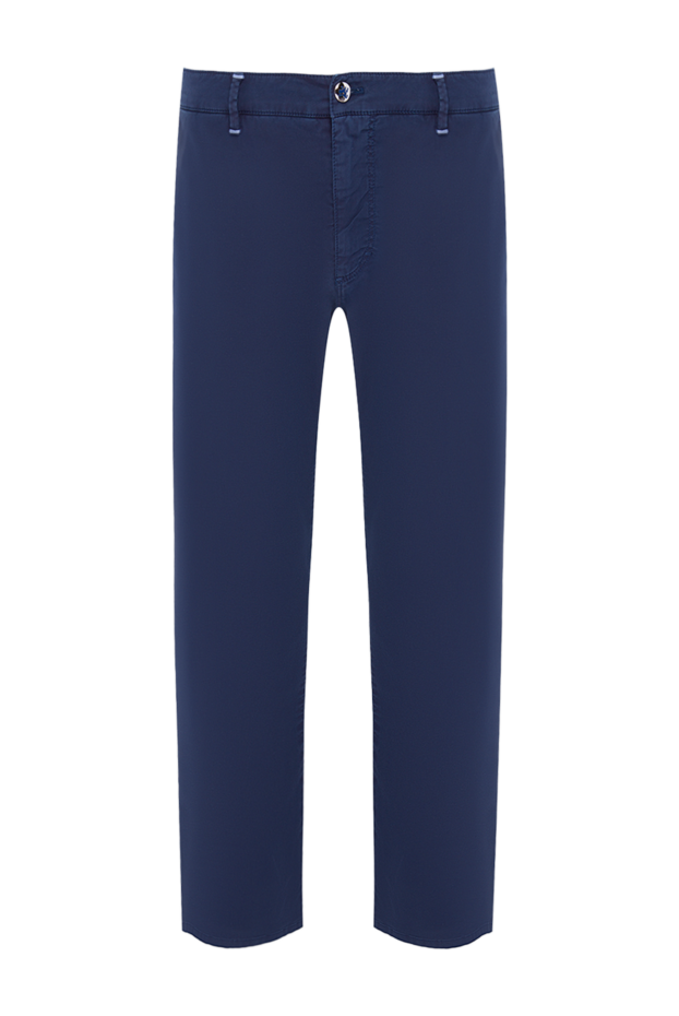 Zilli man men's blue cotton and elastane trousers 164657 - photo 1