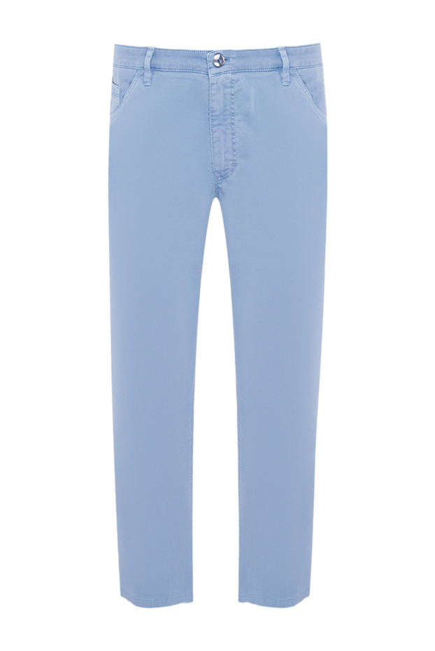 Zilli man men's blue linen trousers 164661 - photo 1