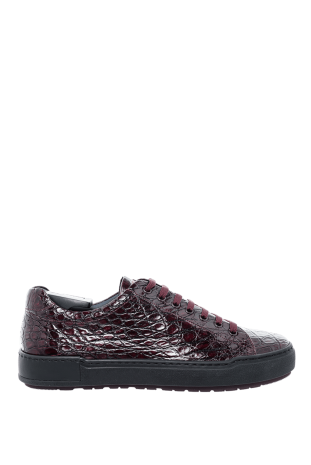 Zilli man crocodile skin sneakers burgundy for men buy with prices and photos 164726 - photo 1