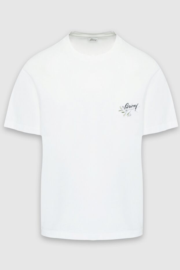 Brioni man white cotton t-shirt for men buy with prices and photos 164746 - photo 1