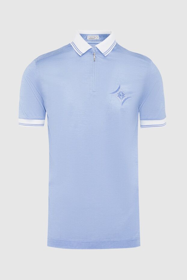 Zilli man blue cotton polo for men buy with prices and photos 164794 - photo 1