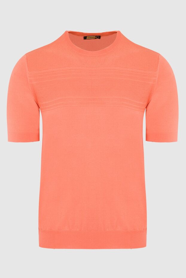 Zilli man cotton and silk short sleeve jumper orange for men buy with prices and photos 164795 - photo 1