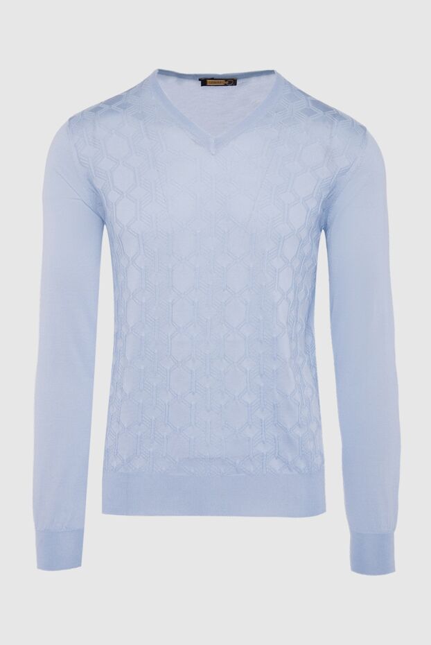 Zilli man blue silk jumper for men buy with prices and photos 164939 - photo 1