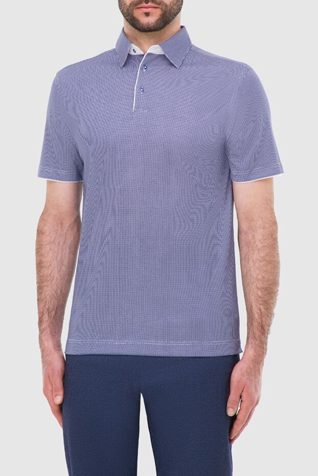 Zilli pure cotton polo shirt in rich purple with short sleeves 164949 - photo 3