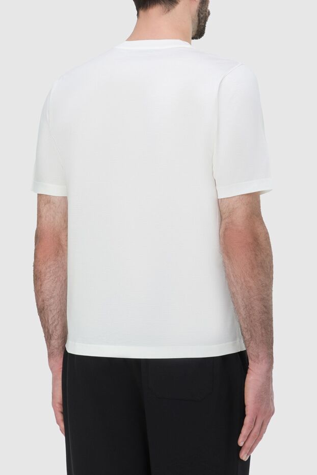 Zilli men's white t-shirt with textured embossing and miami inscriptions 164989 - photo 3