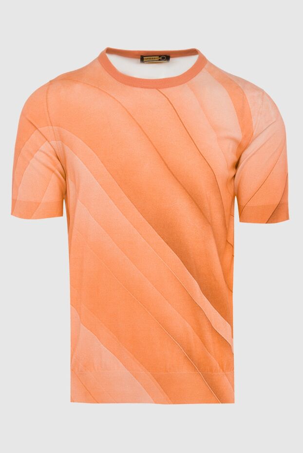 Zilli man cotton short sleeve jumper orange for men buy with prices and photos 165001 - photo 1