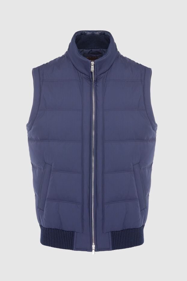 Enrico Mandelli blue men's casual insulated vest without hood 165078 - photo 1