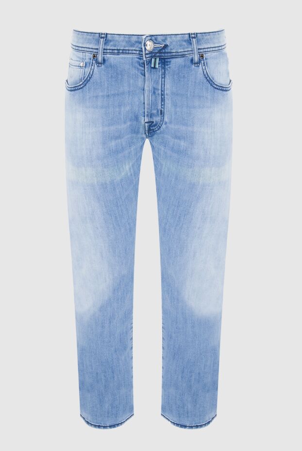 Jacob Cohen мужские джинсы из хлопка и эластана голубые мужские купить с ценами и фото 165090 - фото 1