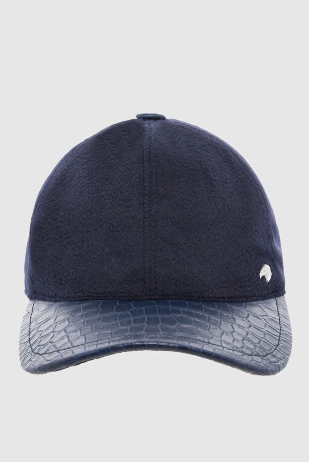 Stefano Ricci brown cashmere and crocodile leather cap for men 165133 - photo 1