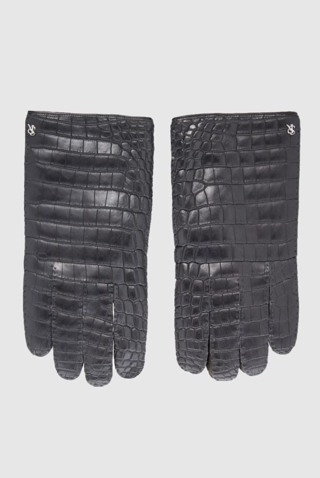 Stefano Ricci gloves made of crocodile leather black men's 165142 - photo 1