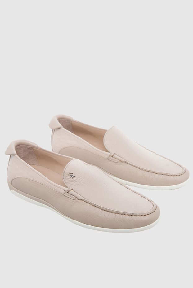 Stefano Ricci beige leather loafers for men 165171 - photo 3