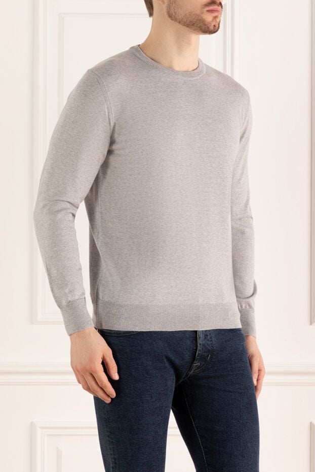 Dalmine men's fine wool crew neck jumper 165180 - photo 3