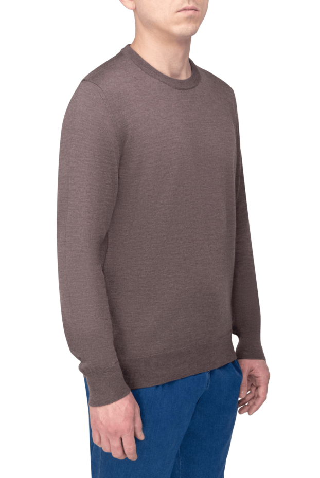 Dalmine brown basic wool jumper for men (markdown) 196950 - photo 3