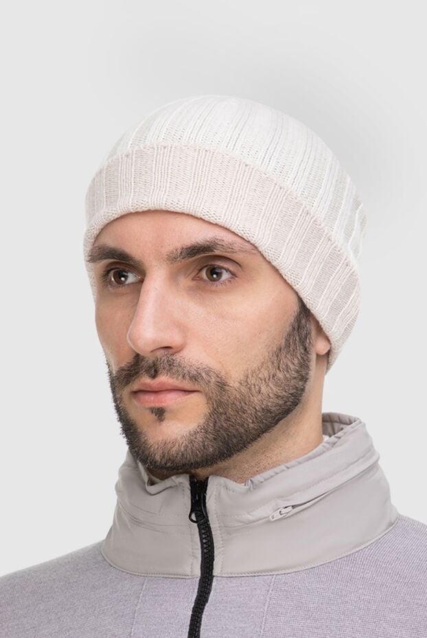 Gran Sasso white cashmere hat for men 165443 - photo 3