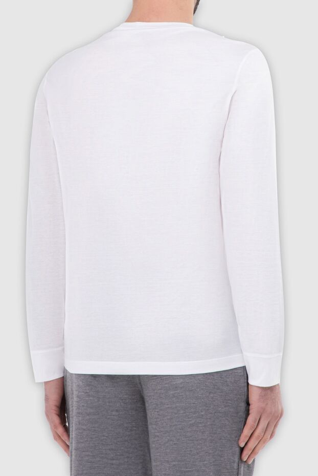 Gran Sasso basic white cotton long sleeve with elastic neck 165450 - photo 3