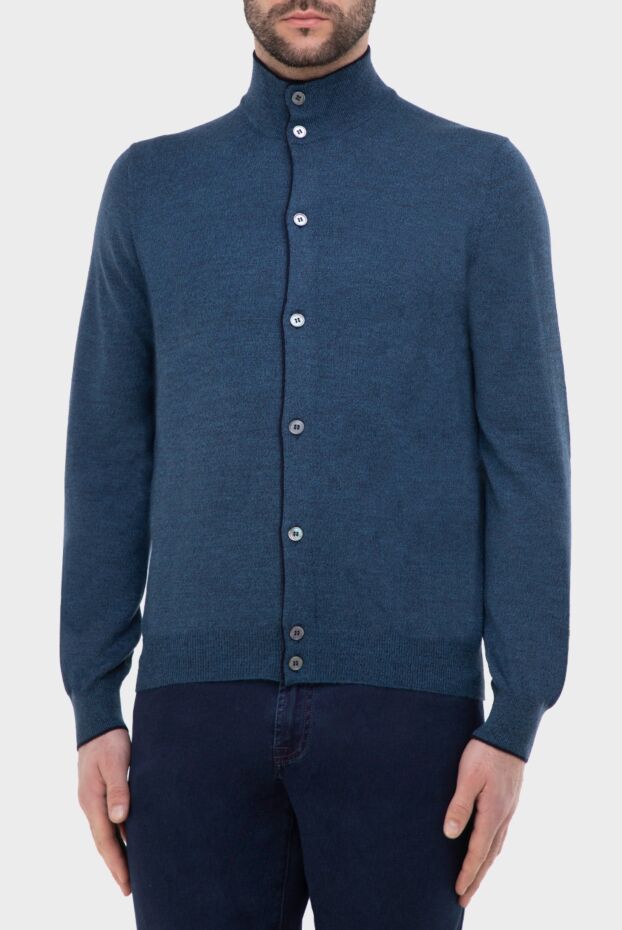 Gran Sasso mens blue buttoned cardigan 165480 - photo 3