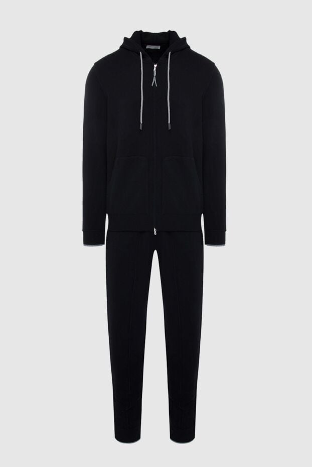 Gran Sasso men's sports suit made of wool, cashmere and viscose black 165658 - photo 1