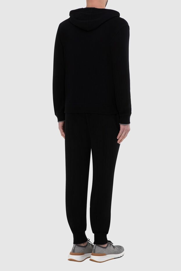 Gran Sasso men's sports suit made of wool, cashmere and viscose black 165658 - photo 3