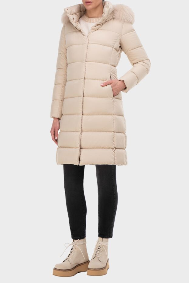 Herno woman beige polyester down jacket for women buy with prices and photos 165779 - photo 2